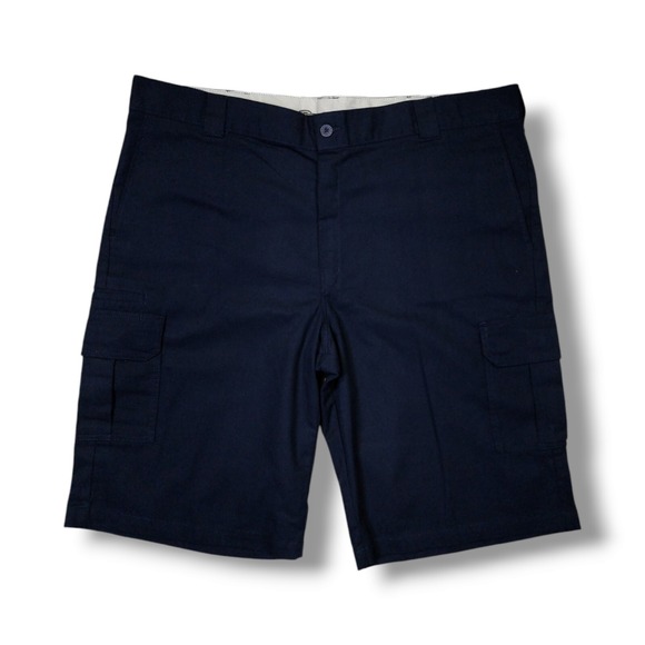Dickies Relaxed Fit Navy Blue Cargo Shorts Men's 44 12.5 Inseam - Picture 1 of 13